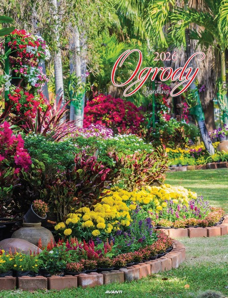 Kalendarz ścienny mały spirala KSMS-10 Ogrody  Avanti